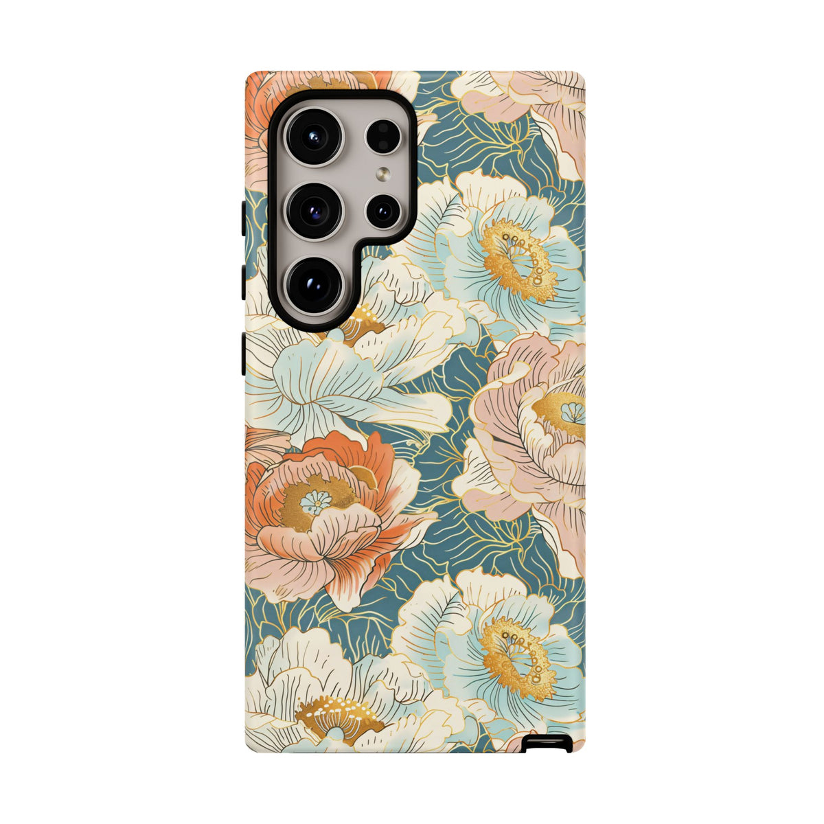 Japanese Blossom Asian Floral Design Phone Case – Elegant Floral Phone Cover 3