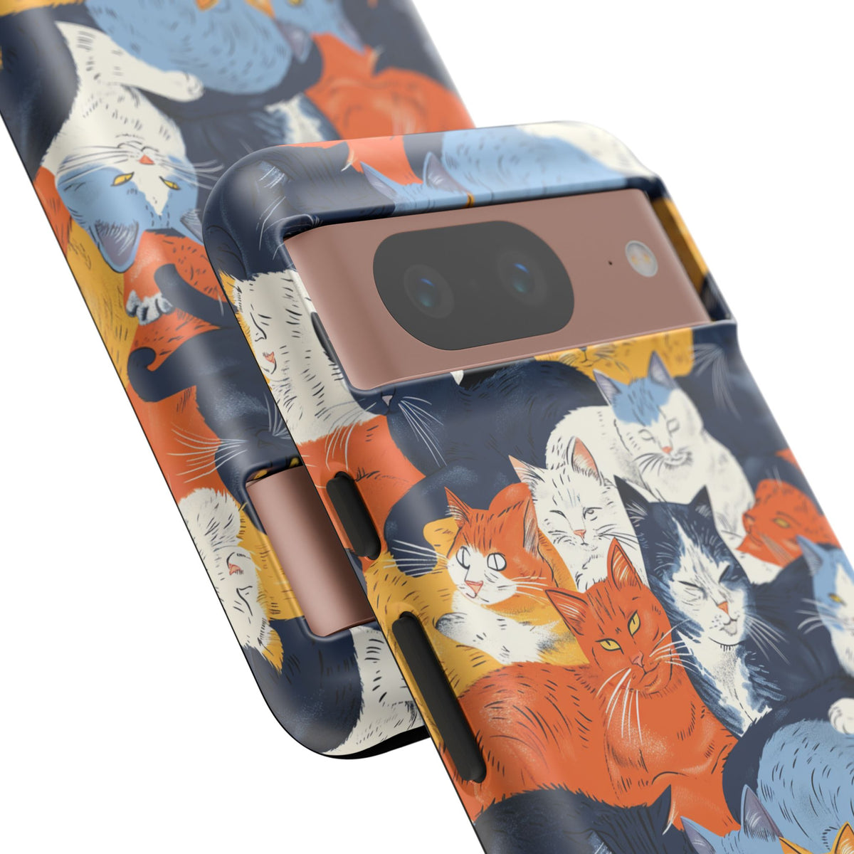 Seamless Cat Pattern Design Phone Case – Playful and Stylish Cat-Themed Phone Cover