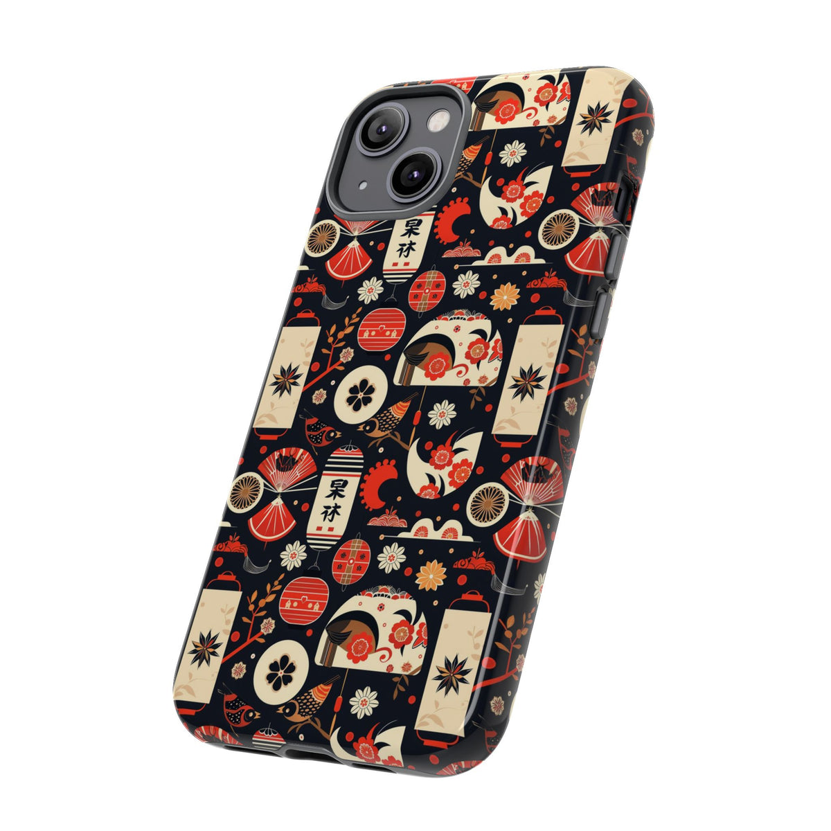 Japanese Pattern Phone Case – Elegant & Timeless Design for Your Phone 069