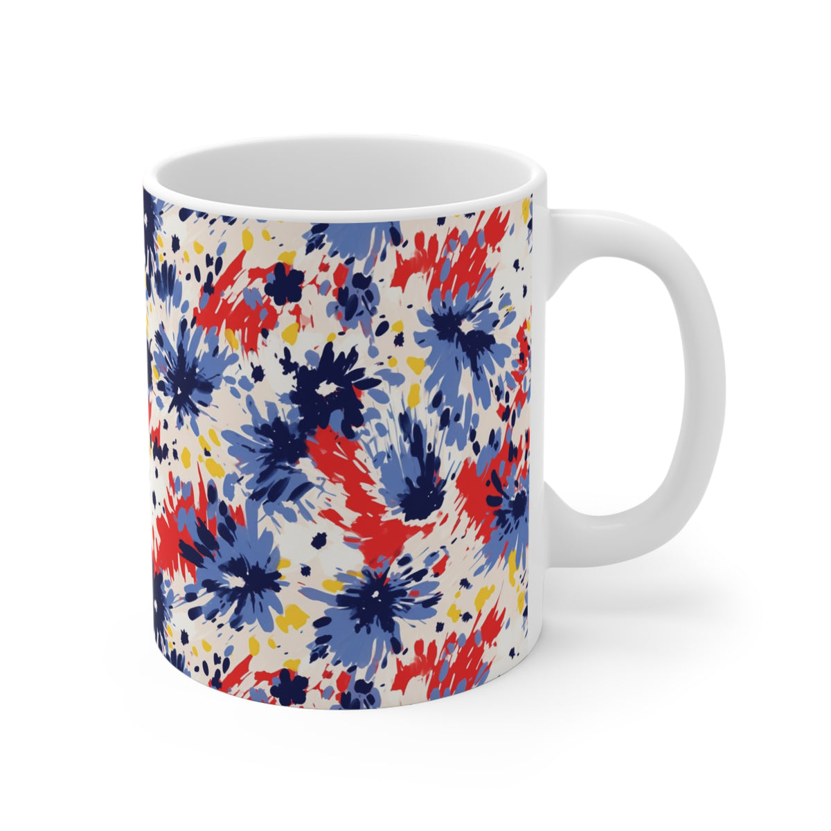 Various Watercolor Design All Over Coffee Mug – Unique Artistic Ceramic Coffee Cup 151