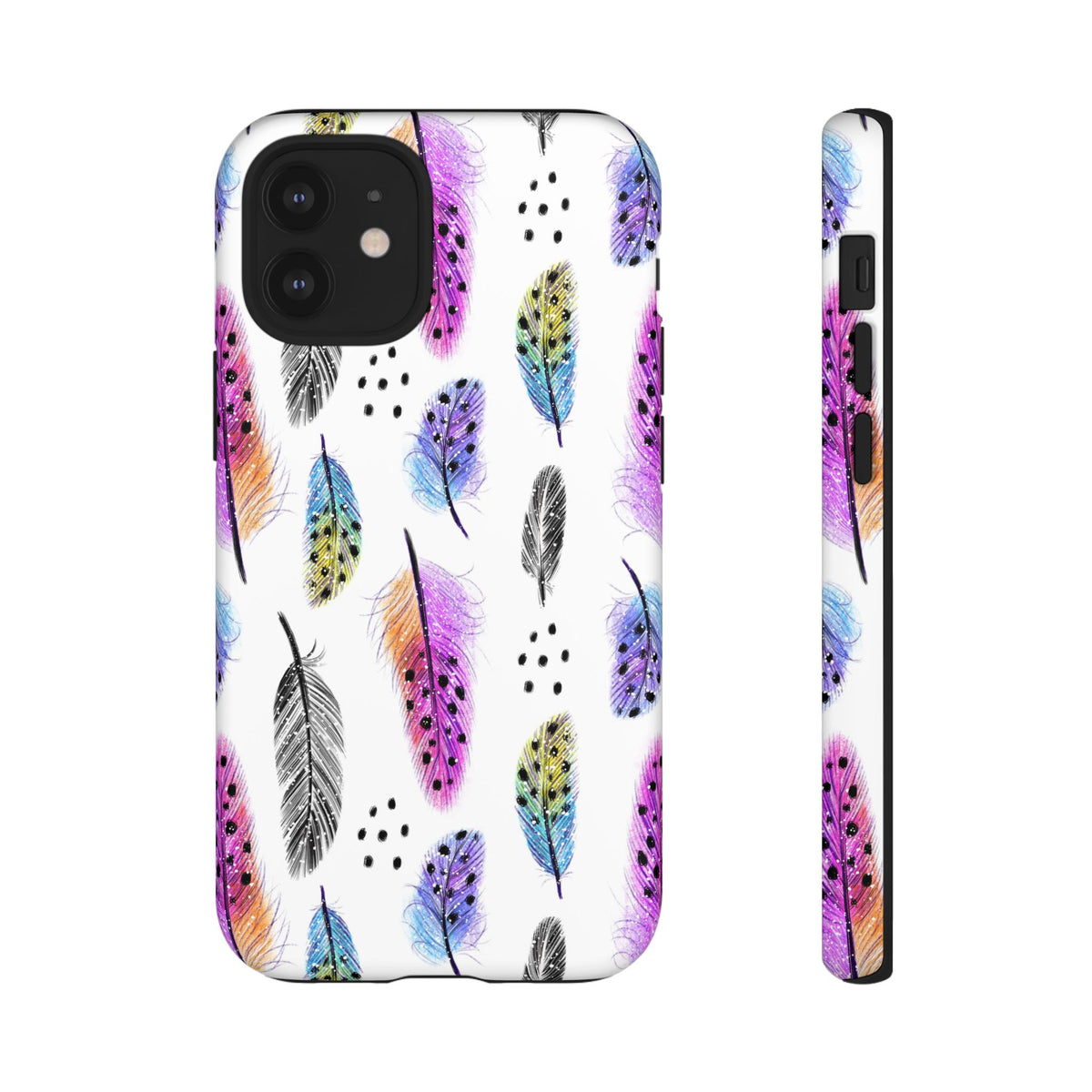 Feather Pattern Phone Case – Elegant & Durable Protection for Your Phone