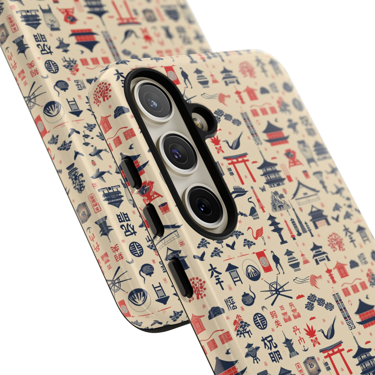 Japanese Pattern Phone Case – Elegant & Timeless Design for Your Phone 086