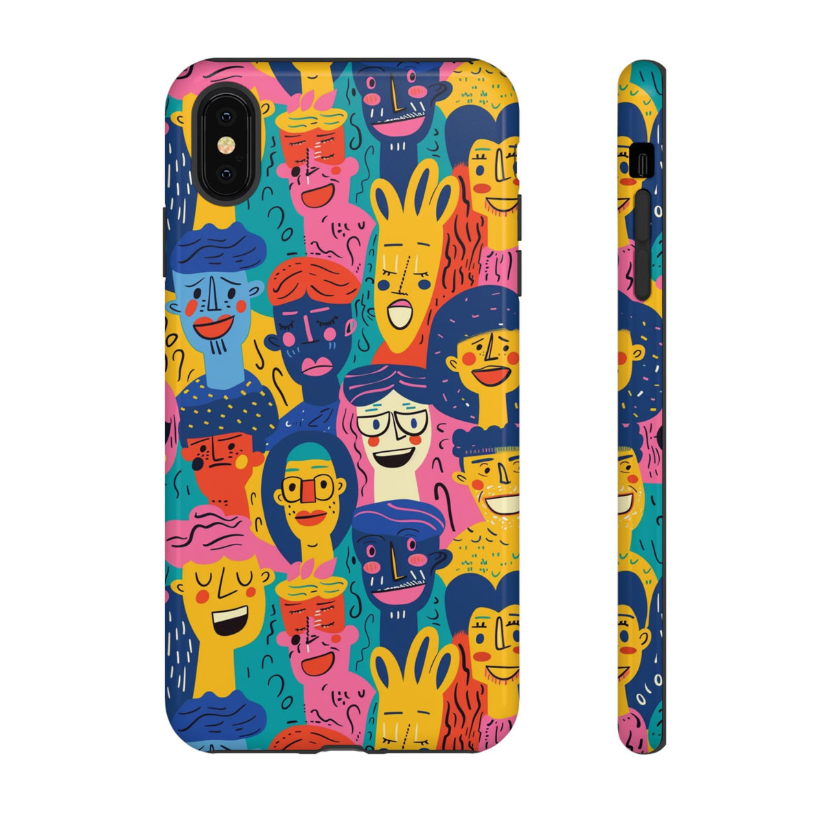 Happy Faces Phone Case – Joyful and Cheerful Design for a Bright Look 6