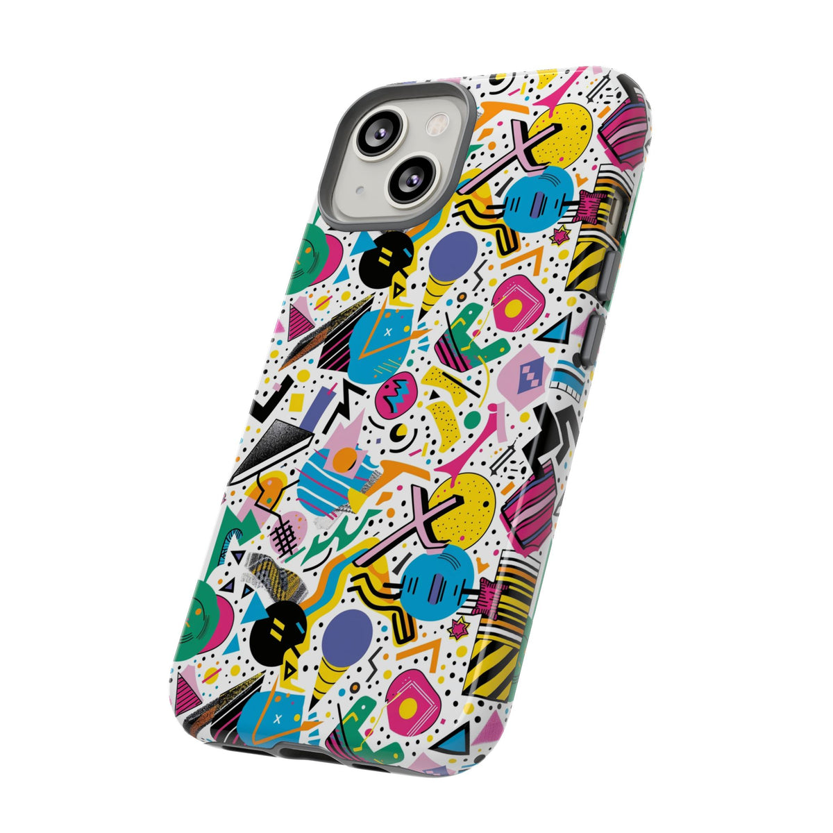 90s Themed Seamless Pattern Phone Case – Embrace Retro Style and Protection 225