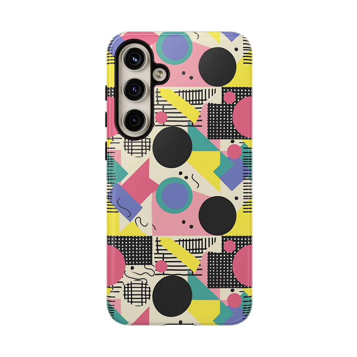 90s Themed Seamless Pattern Phone Case – Embrace Retro Style and Protection 228