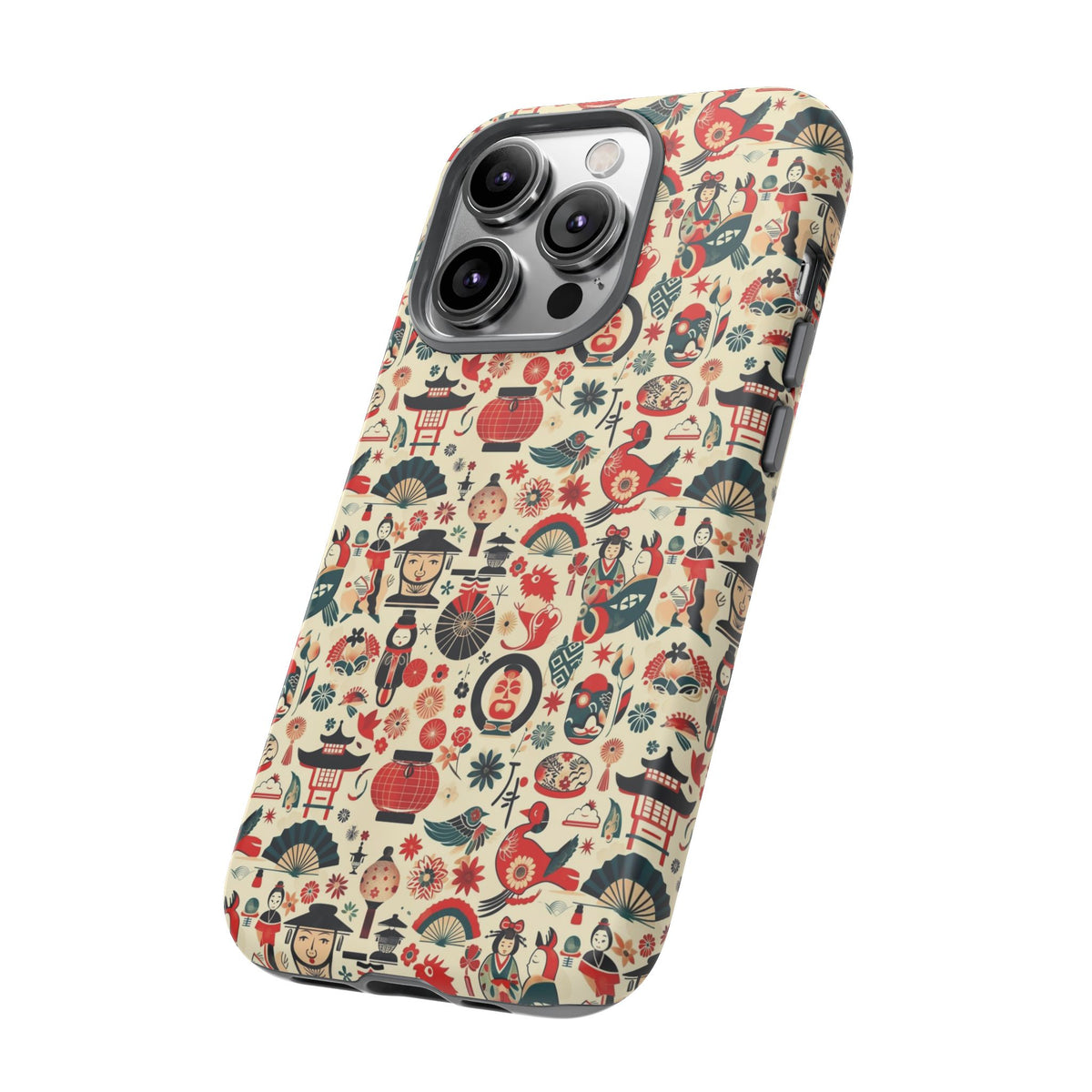 Japanese Pattern Phone Case – Elegant & Timeless Design for Your Phone 471