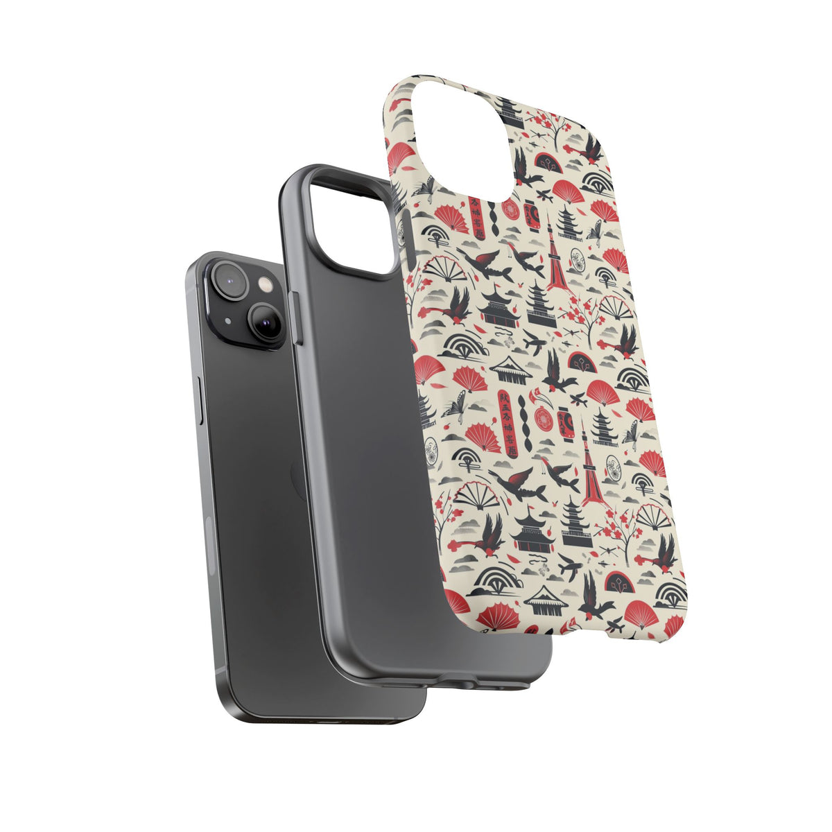 Japanese Pattern Phone Case – Elegant & Timeless Design for Your Phone 067