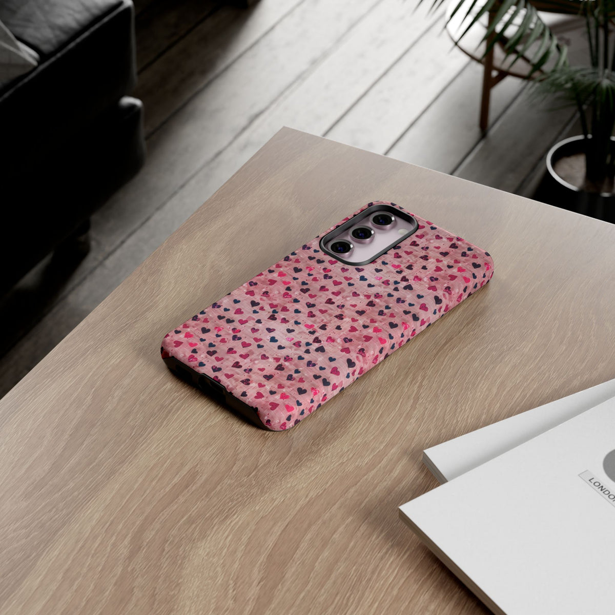 Heart Pattern Phone Case – Stylish & Loving Design for Your Device 229