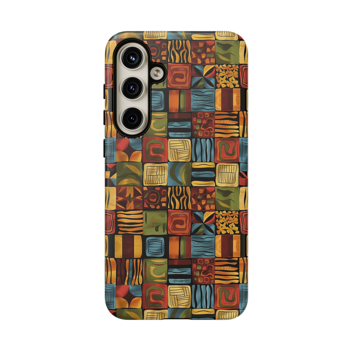 Stylish African Pattern Phone Case – Unique and Vibrant Protection 075