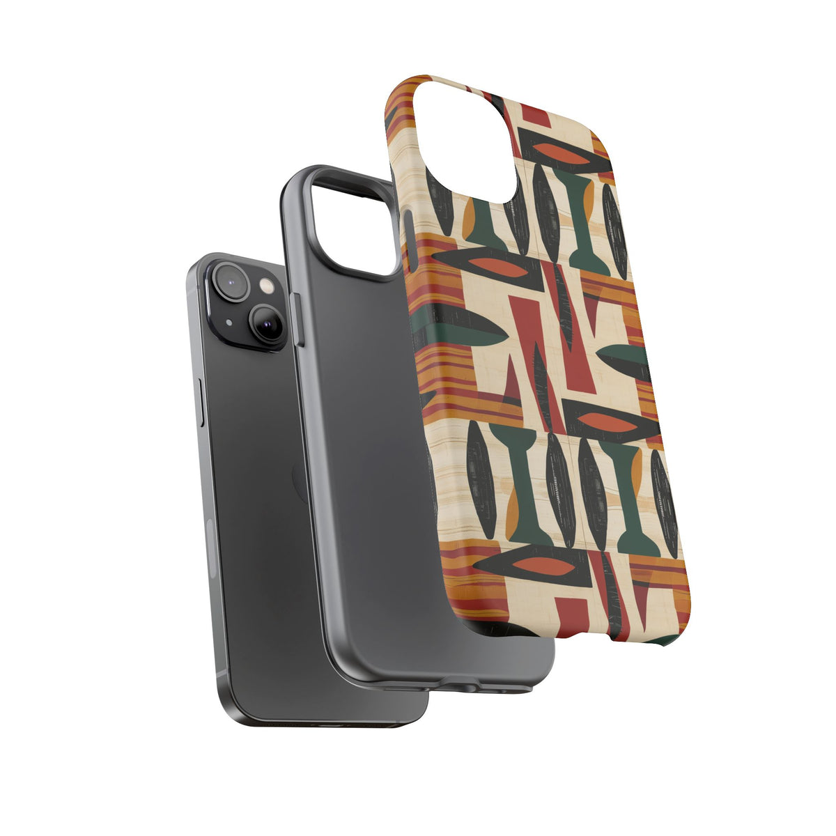 Stylish African Pattern Phone Case – Unique and Vibrant Protection 196