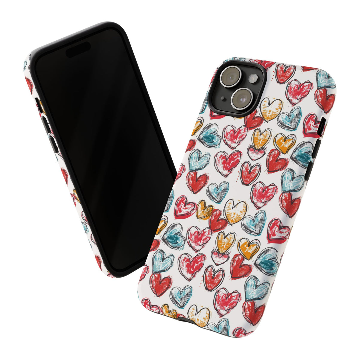 Heart Pattern Phone Case – Stylish & Loving Design for Your Device 235