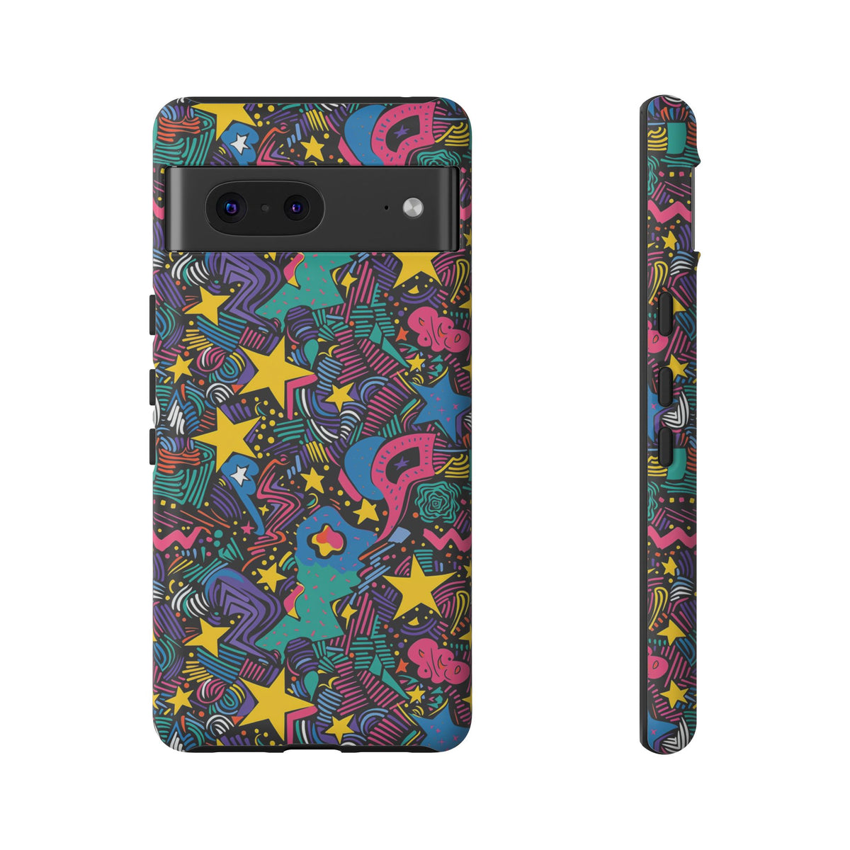 90s Themed Seamless Pattern Phone Case – Embrace Retro Style and Protection 227