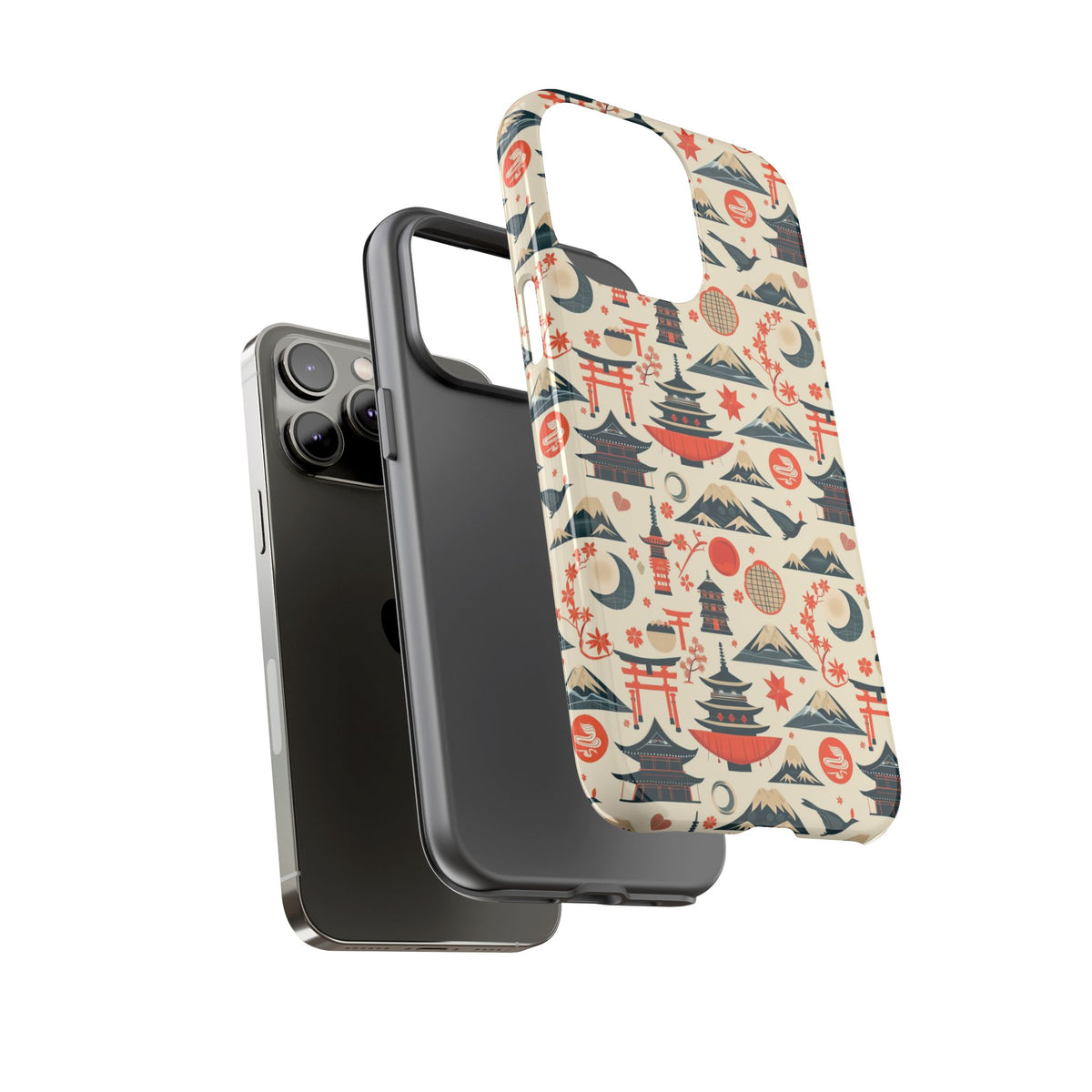 Japanese Pattern Phone Case – Elegant & Timeless Design for Your Phone 140