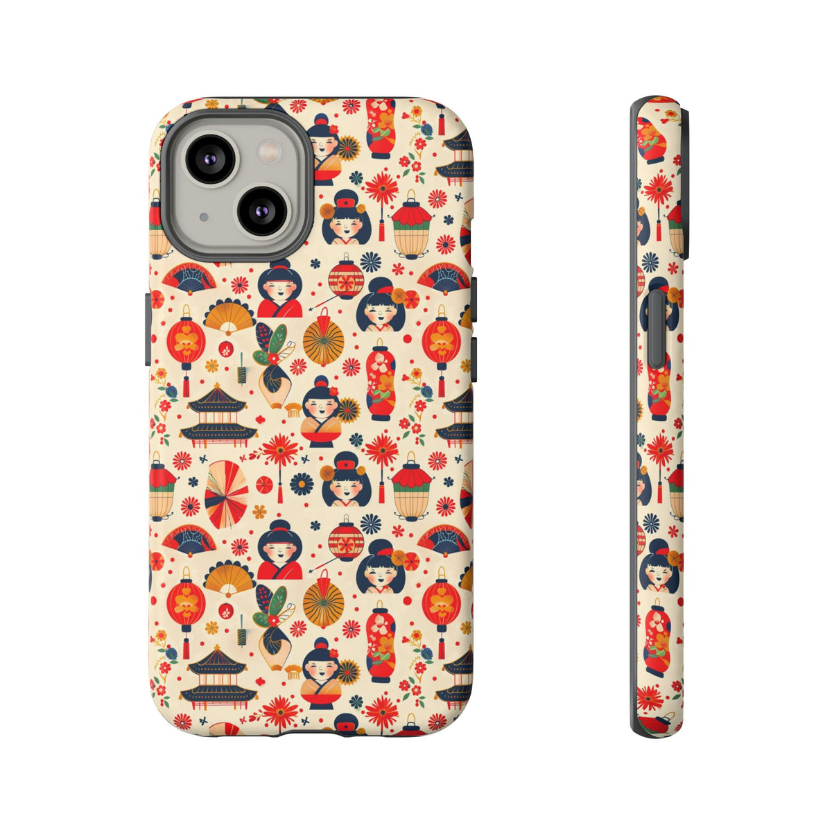 Japanese Pattern Phone Case – Elegant & Timeless Design for Your Phone 090