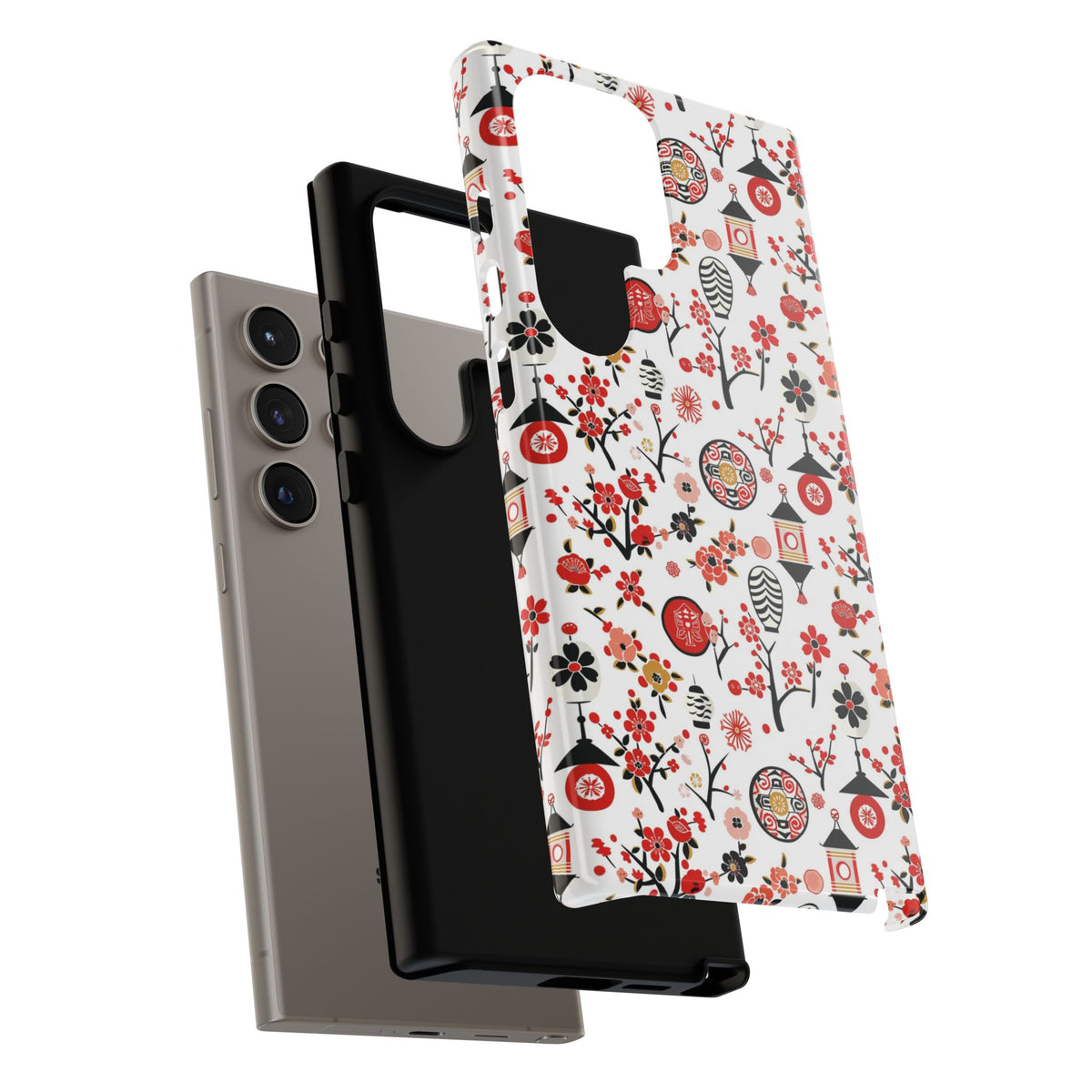 Japanese Pattern Phone Case – Elegant & Timeless Design for Your Phone 468