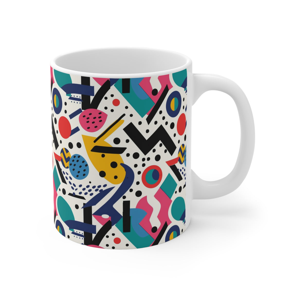 90s Retro Coffee Mug - Full Wrap Design 492