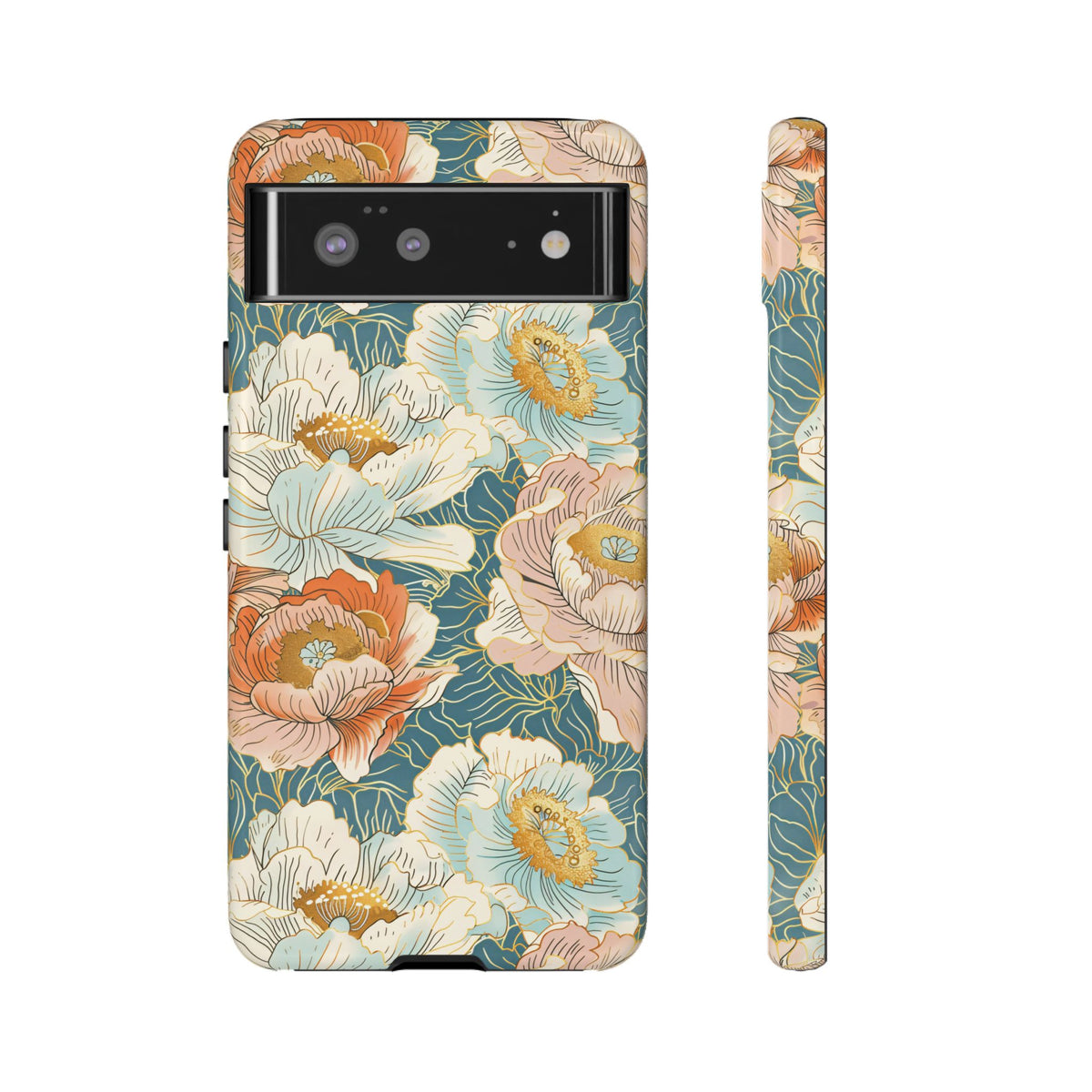 Japanese Blossom Asian Floral Design Phone Case – Elegant Floral Phone Cover 3