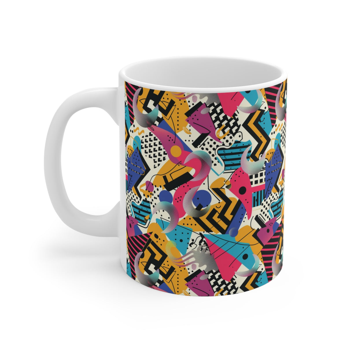 90s Retro Coffee Mug - Full Wrap Design 609