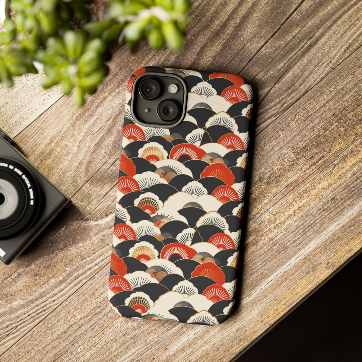 Japanese Pattern Phone Case – Elegant & Timeless Design for Your Phone 080