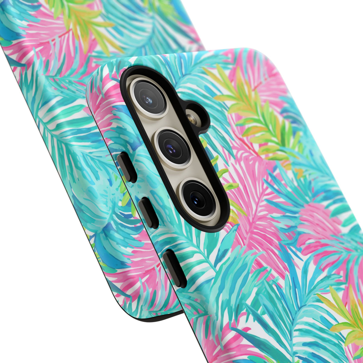 Vibrant Summer Leaves Phone Case – Colorful & Durable Summer Design