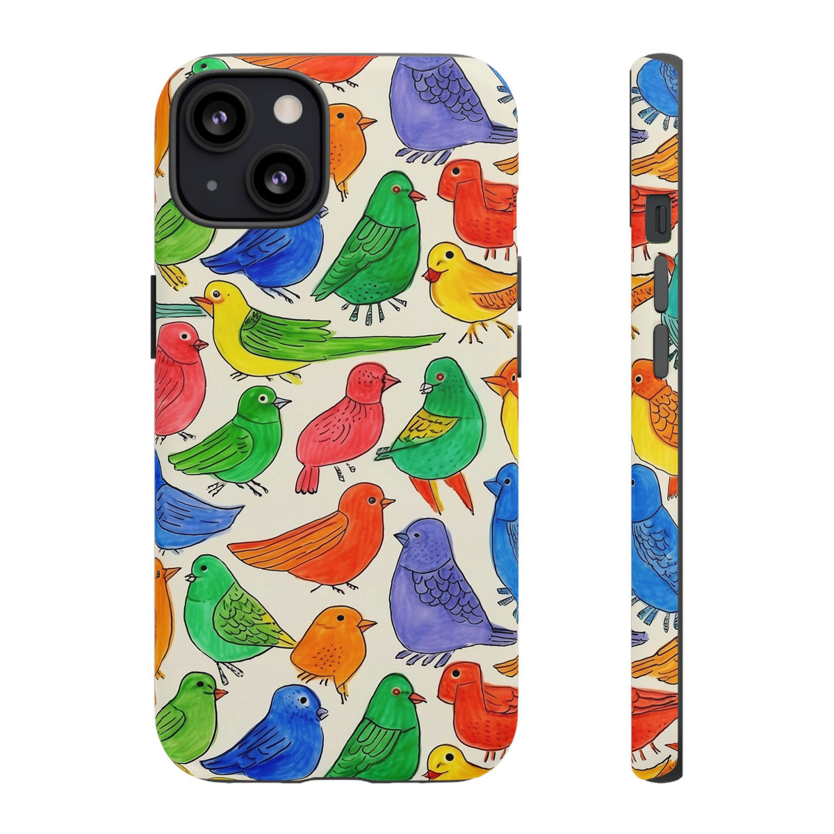 Birds Seamless Pattern Phone Case – Elegant and Timeless Avian Design 2