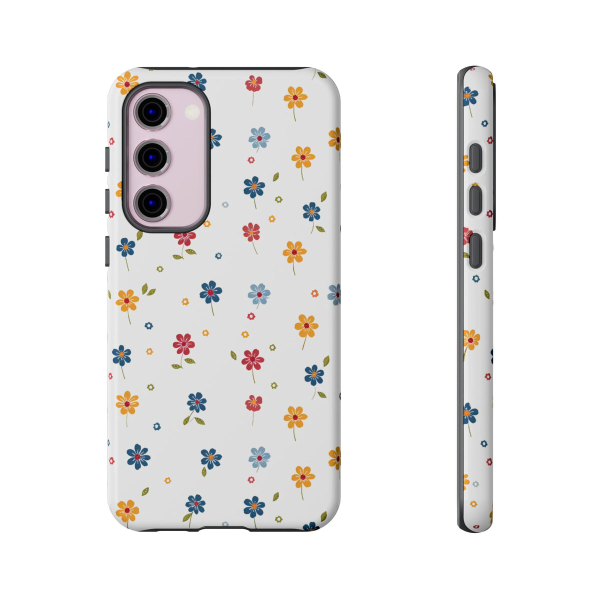 Wild Flowers Garden Stitch Phone Case – Nature-Inspired Floral Design