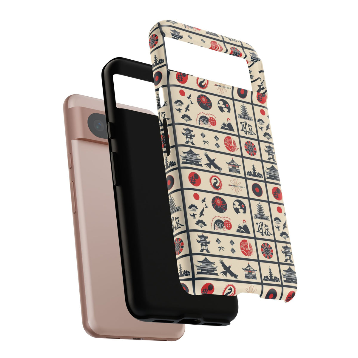 Japanese Pattern Phone Case – Elegant & Timeless Design for Your Phone 099