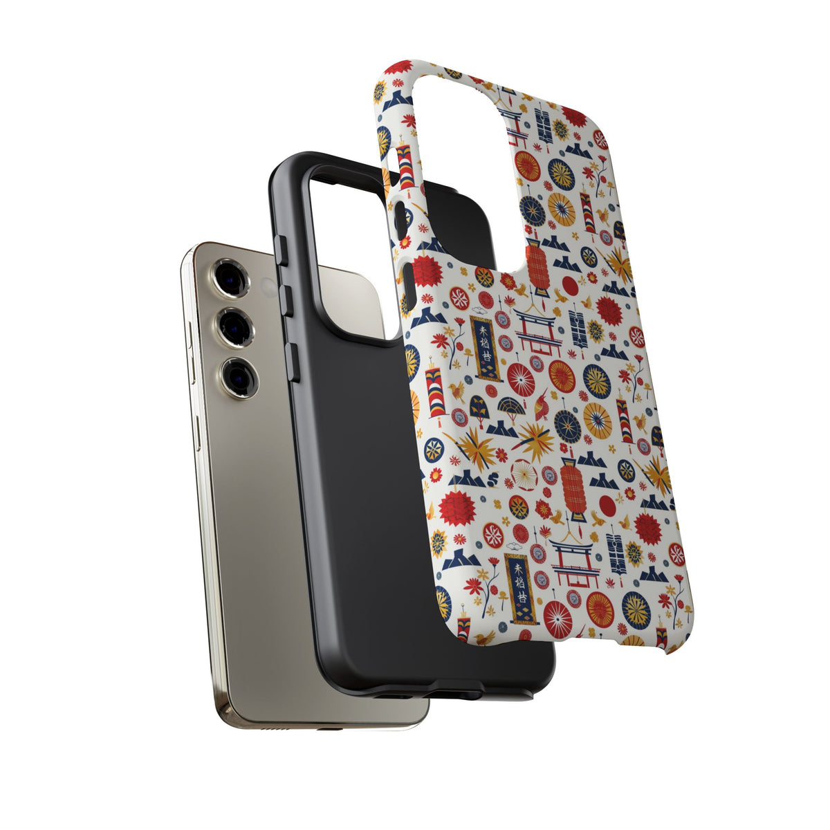 Japanese Pattern Phone Case – Elegant & Timeless Design for Your Phone 118