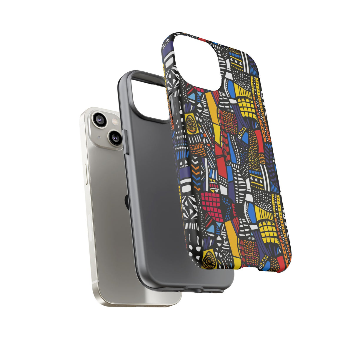 Stylish African Pattern Phone Case – Unique and Vibrant Protection 201