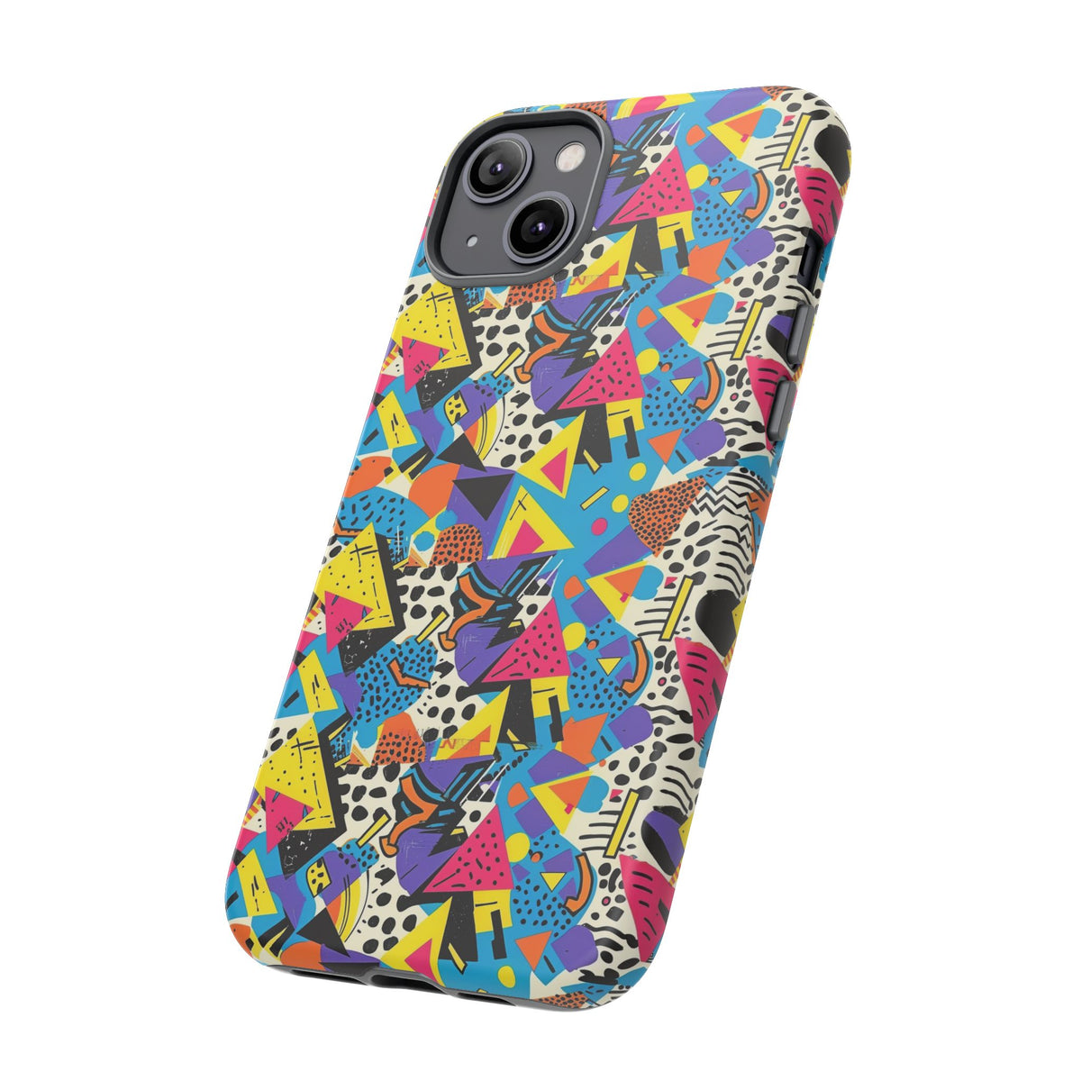 90s Themed Seamless Pattern Phone Case – Embrace Retro Style and Protection 231