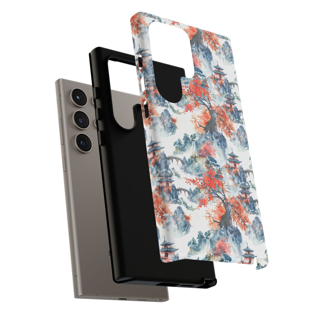 Japanese Pattern Phone Case – Elegant & Timeless Design for Your Phone 043