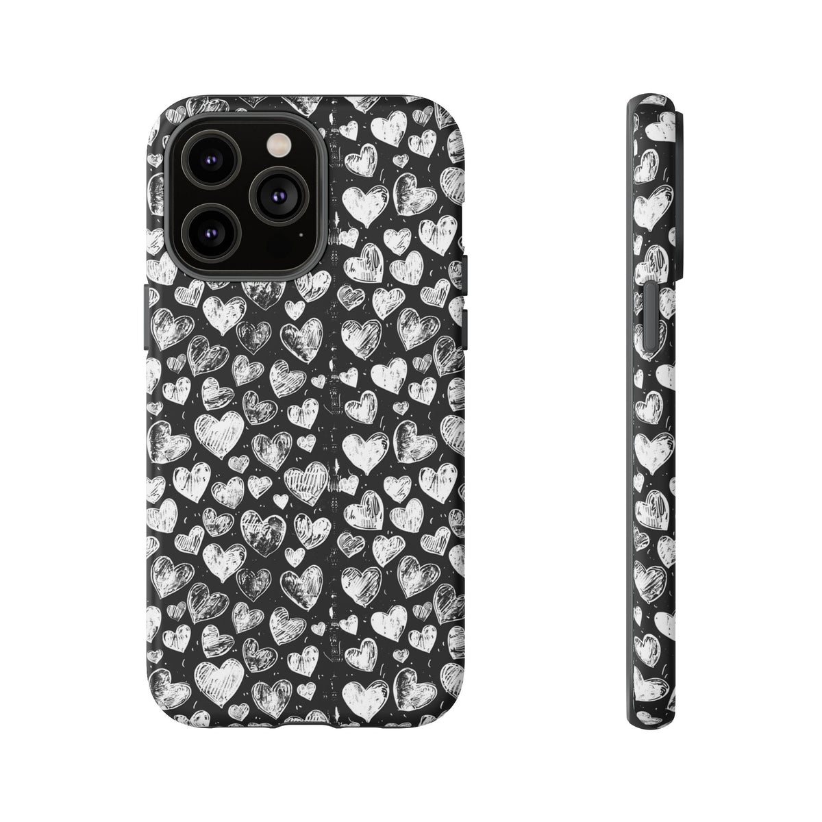 Heart Pattern Phone Case – Stylish & Loving Design for Your Device 815