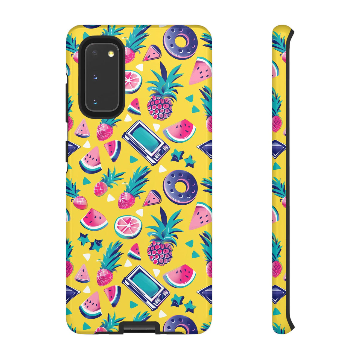 90s Themed Seamless Pattern Phone Case – Embrace Retro Style and Protection 255