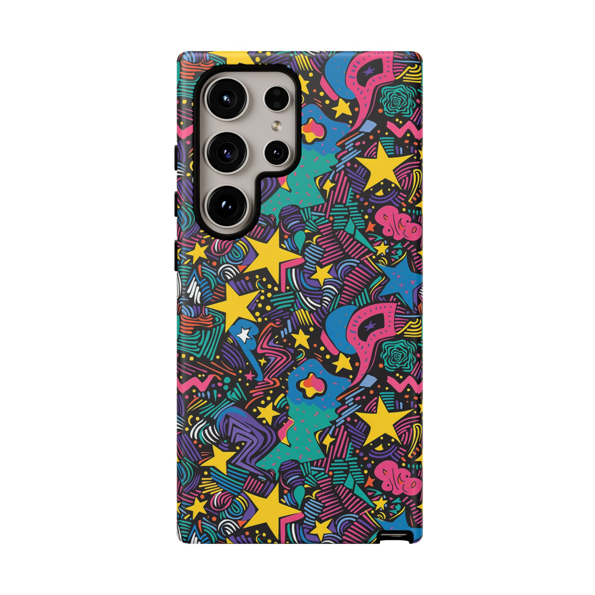 90s Themed Seamless Pattern Phone Case – Embrace Retro Style and Protection 227