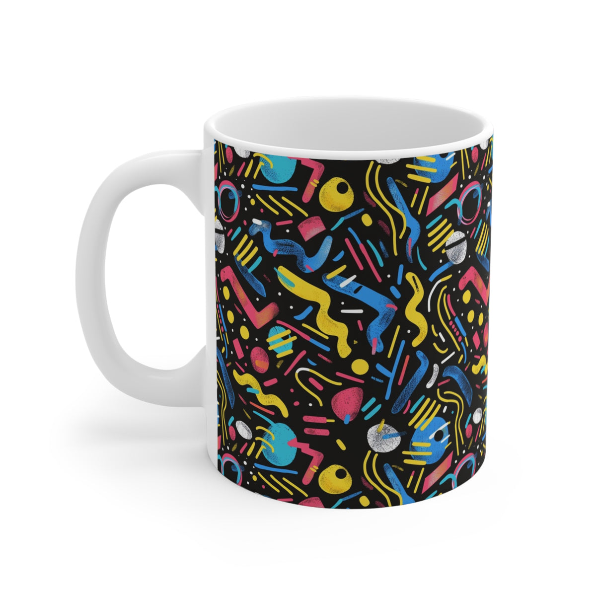 90s Retro Coffee Mug - Full Wrap Design 508