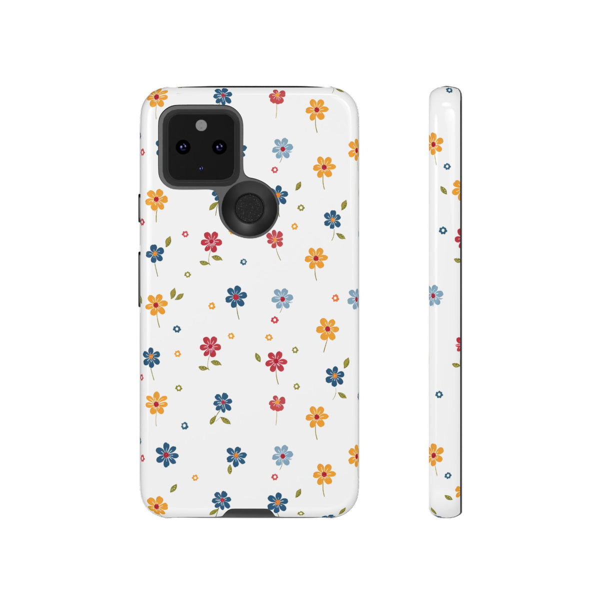 Wild Flowers Garden Stitch Phone Case – Nature-Inspired Floral Design