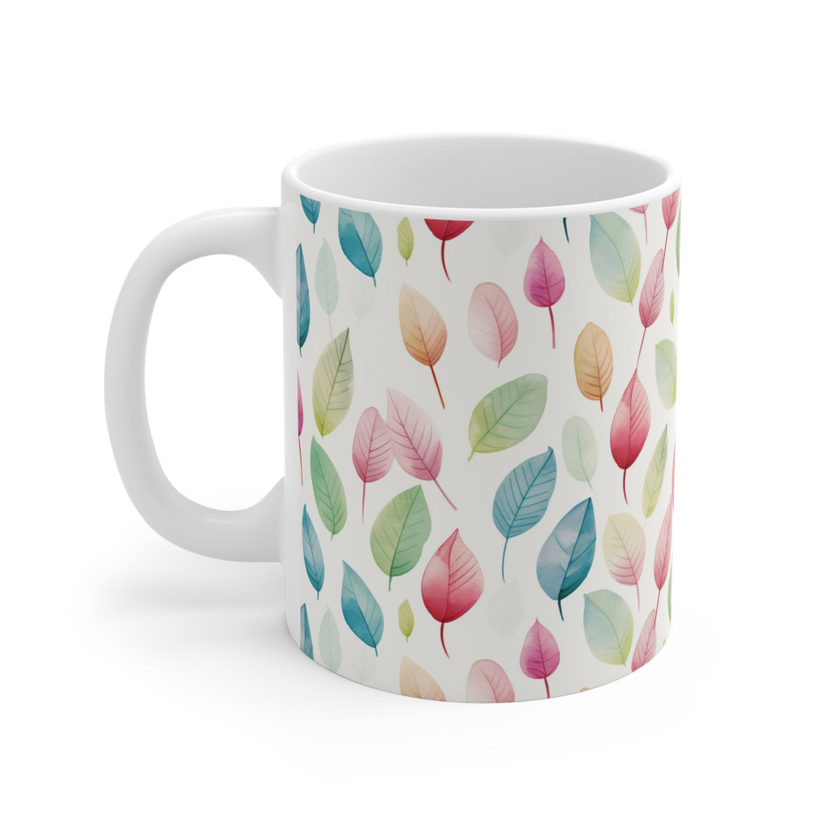 Various Watercolor Design All Over Coffee Mug – Unique Artistic Ceramic Coffee Cup 468