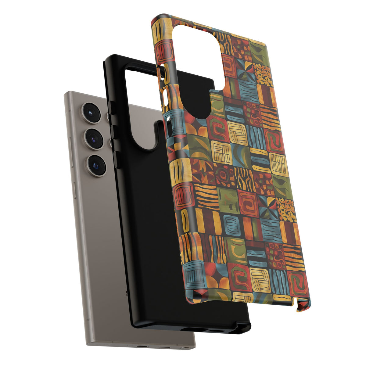 Stylish African Pattern Phone Case – Unique and Vibrant Protection 075