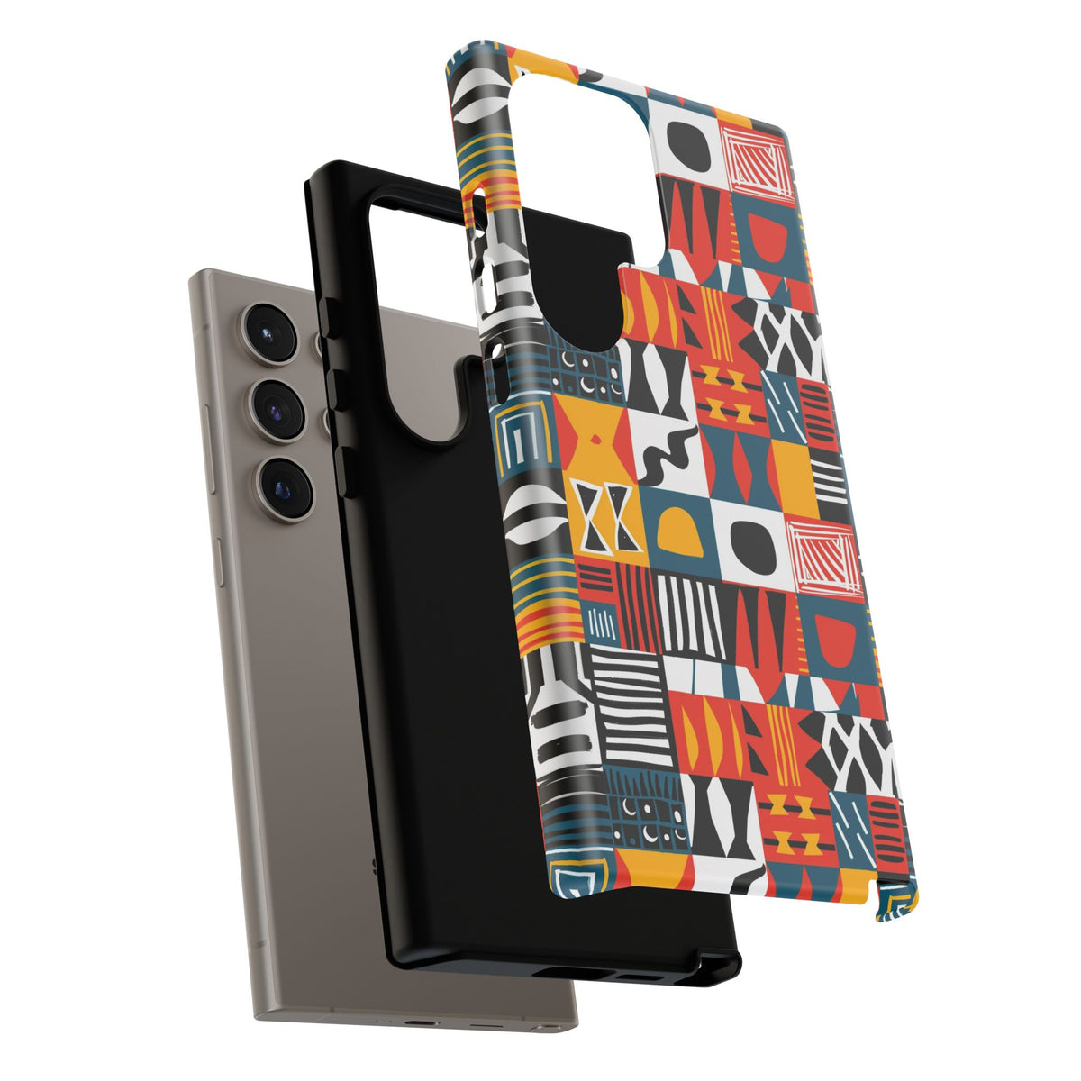 Stylish African Pattern Phone Case – Unique and Vibrant Protection 076