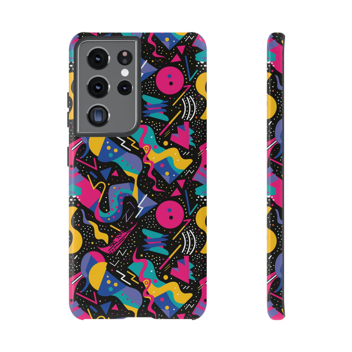 90s Themed Seamless Pattern Phone Case – Embrace Retro Style and Protection 302