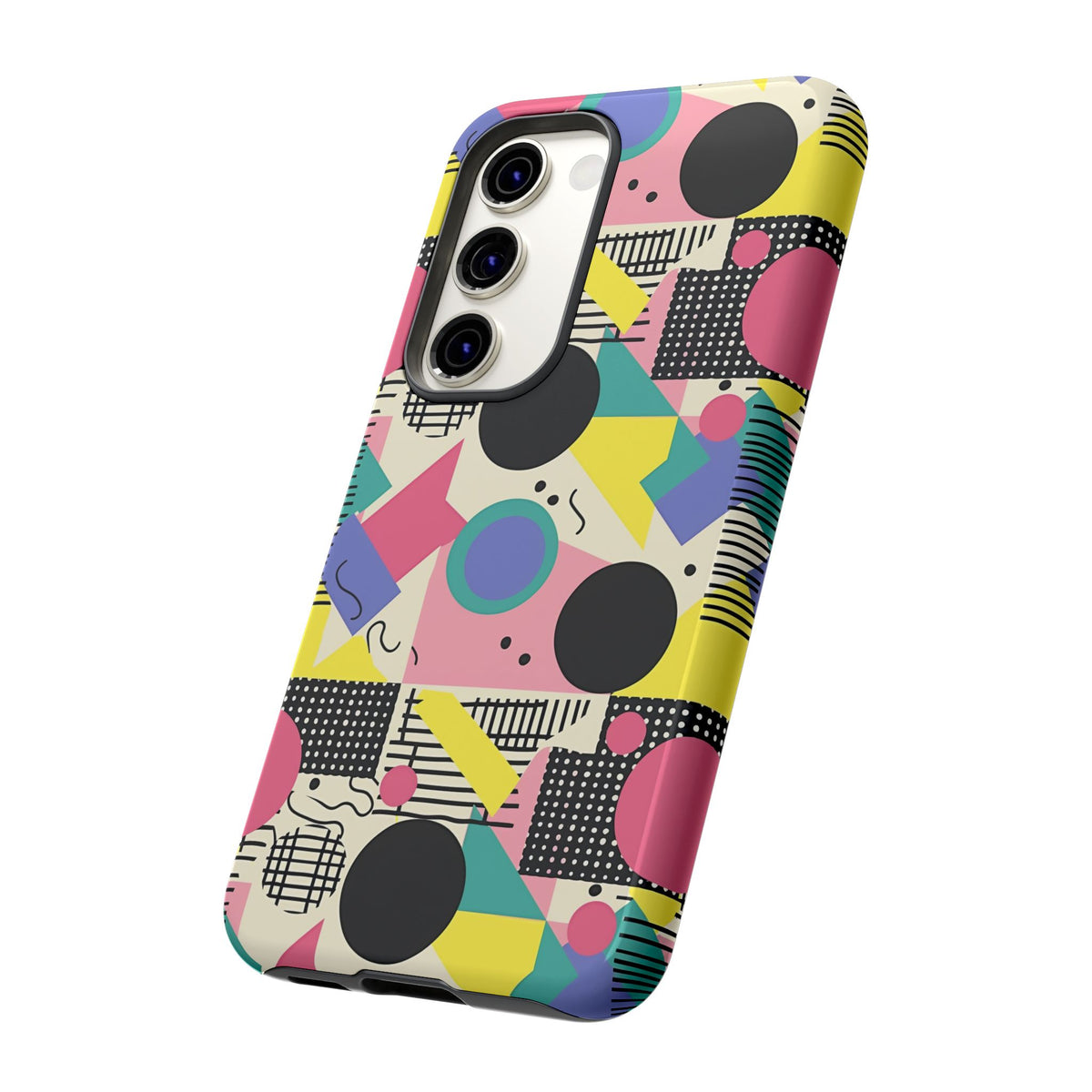 90s Themed Seamless Pattern Phone Case – Embrace Retro Style and Protection 228