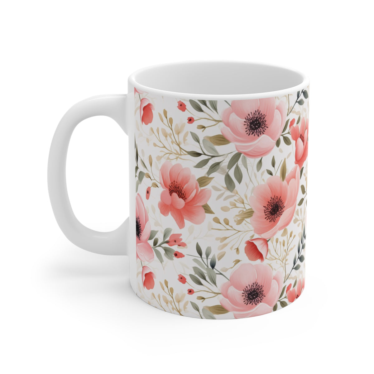 Various Watercolor Design All Over Coffee Mug – Unique Artistic Ceramic Coffee Cup 862