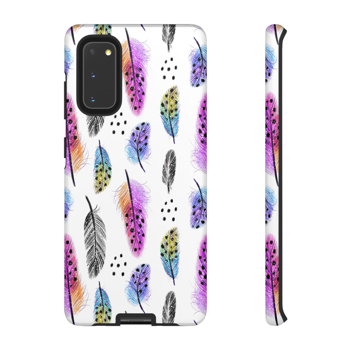 Feather Pattern Phone Case – Elegant & Durable Protection for Your Phone