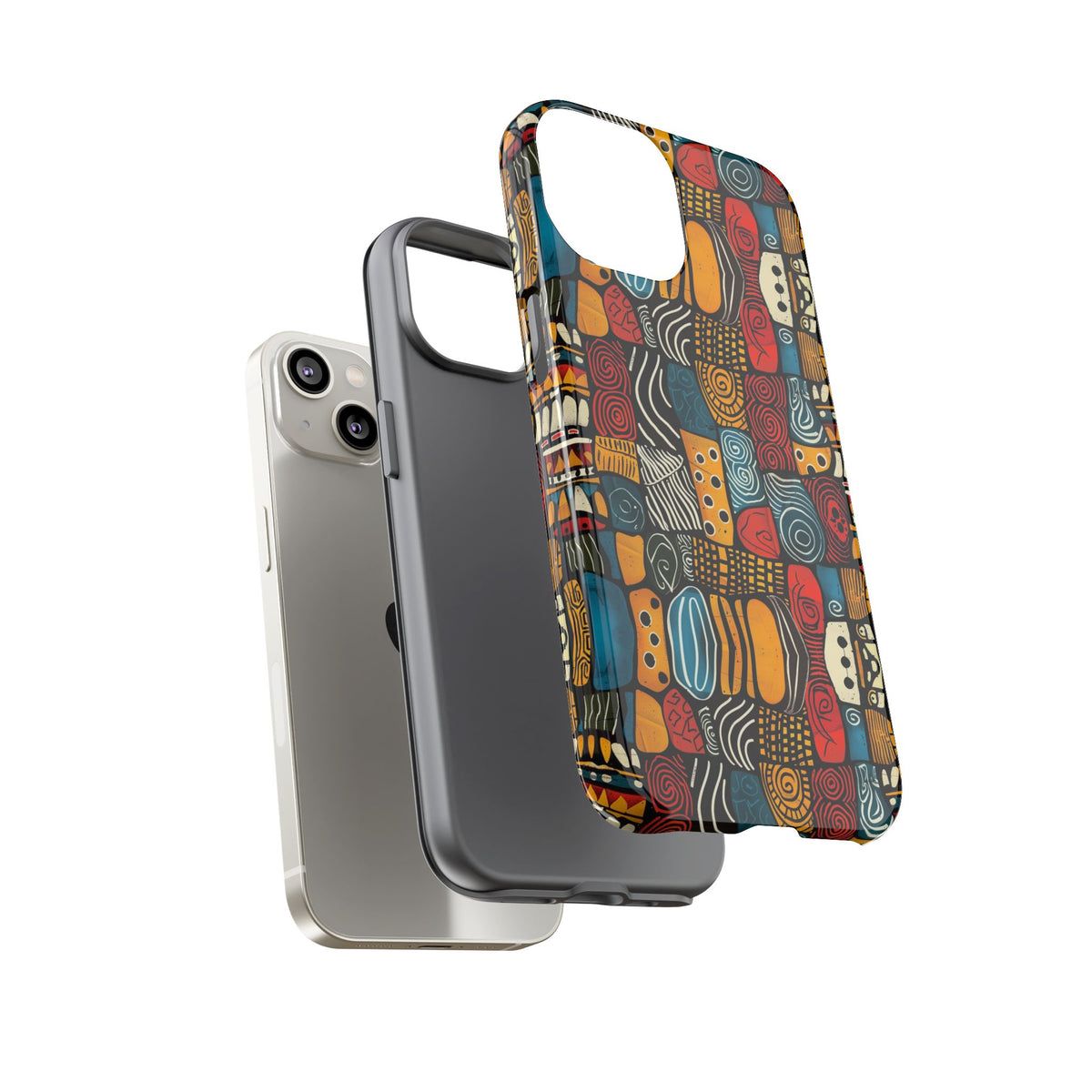 Stylish African Pattern Phone Case – Unique and Vibrant Protection 159