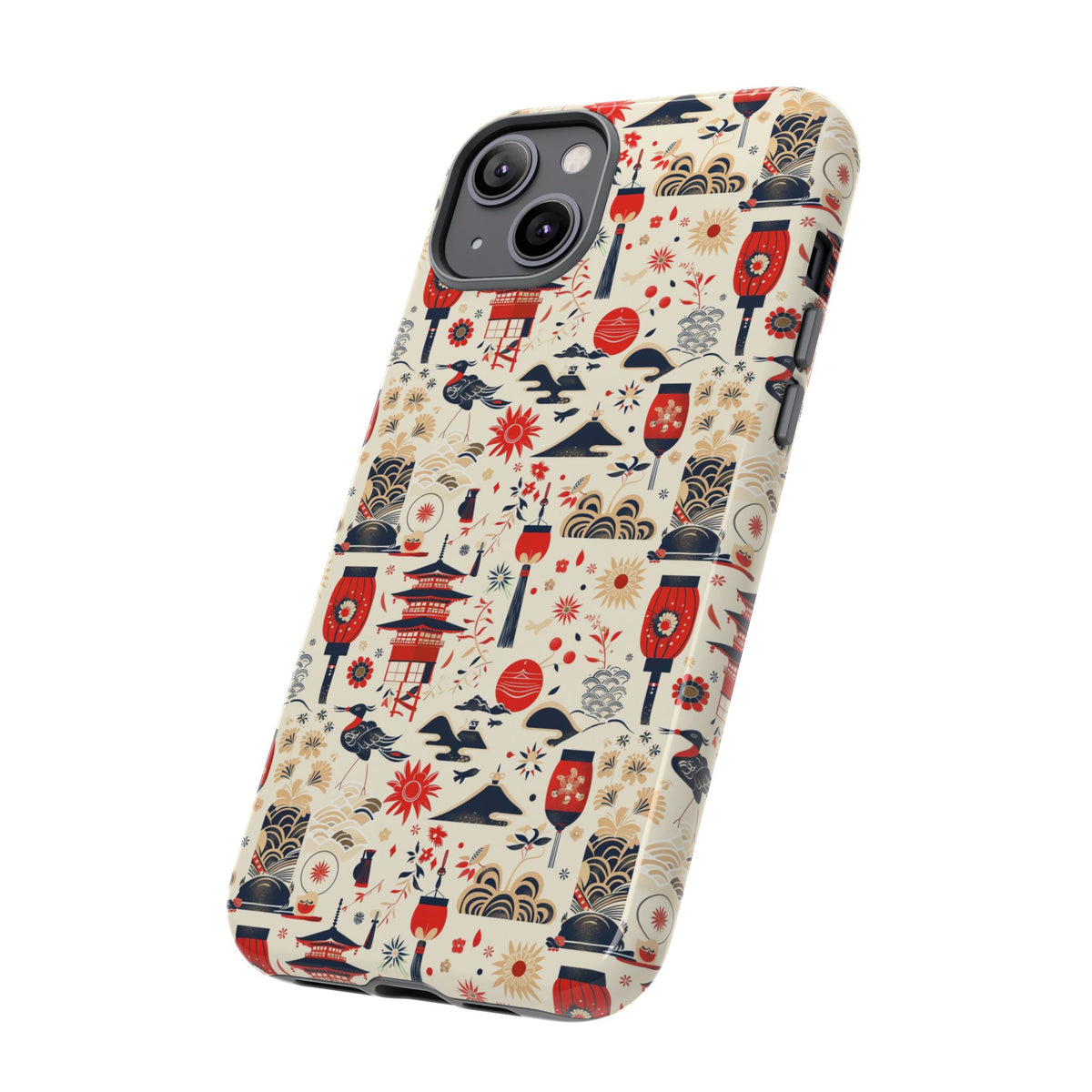 Japanese Pattern Phone Case – Elegant & Timeless Design for Your Phone 024