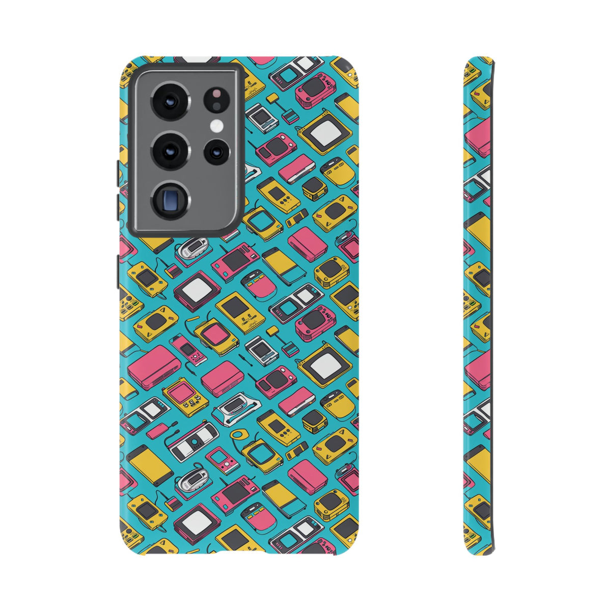 90s Themed Seamless Pattern Phone Case – Embrace Retro Style and Protection 237