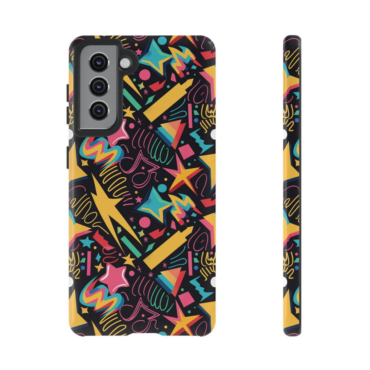 90s Themed Seamless Pattern Phone Case – Embrace Retro Style and Protection 232