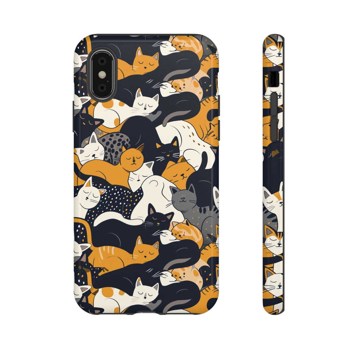 Seamless Cat Pattern Design Phone Case – Playful and Stylish Cat-Themed Phone Cover 2