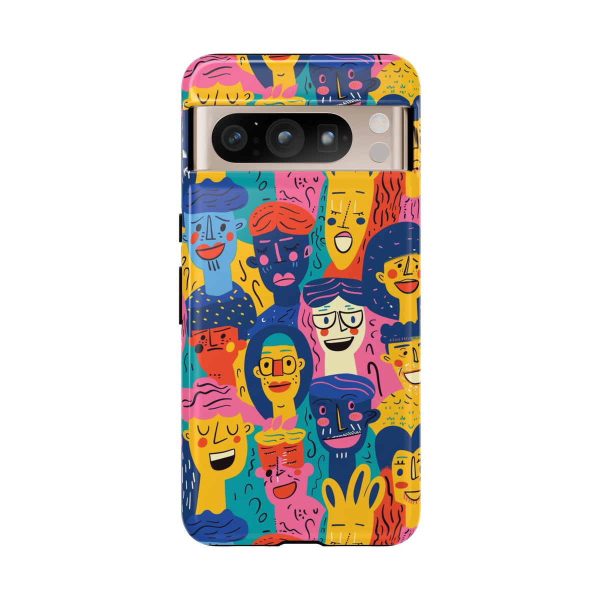 Happy Faces Phone Case – Joyful and Cheerful Design for a Bright Look 6