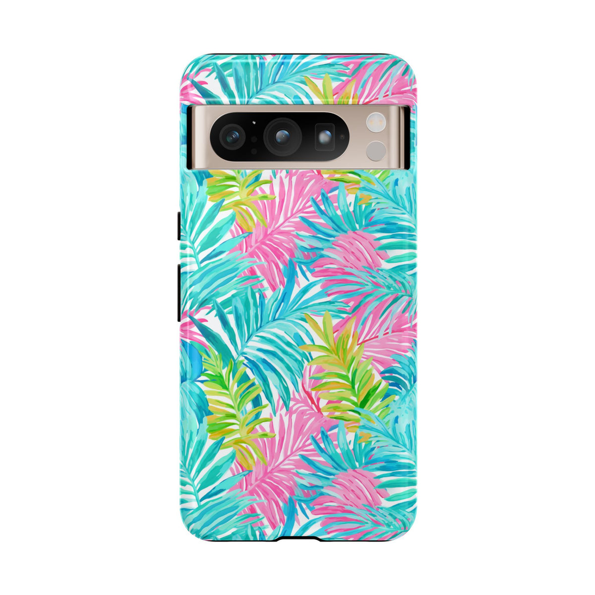 Vibrant Summer Leaves Phone Case – Colorful & Durable Summer Design